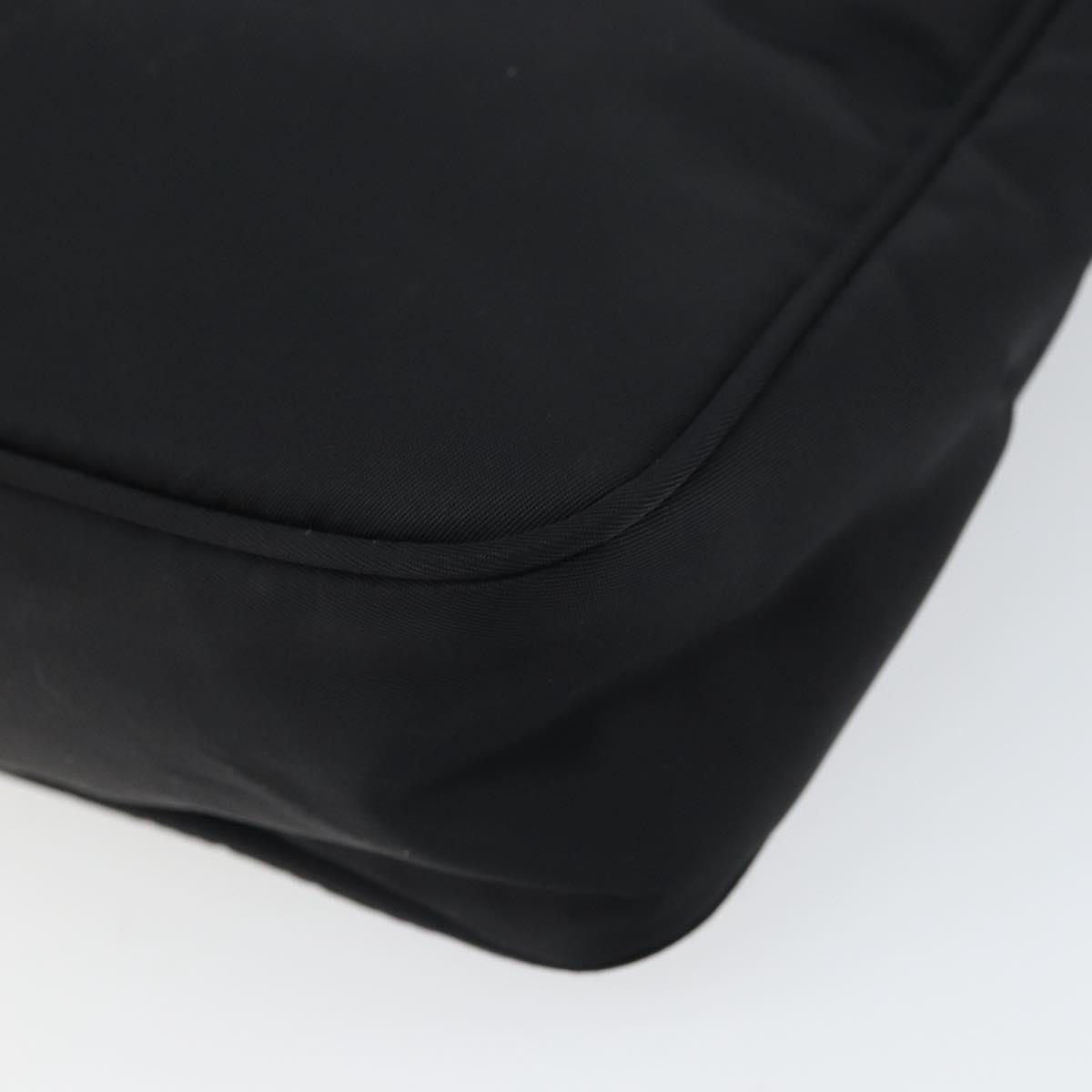PRADA Hand Bag Nylon Black Auth 162139
