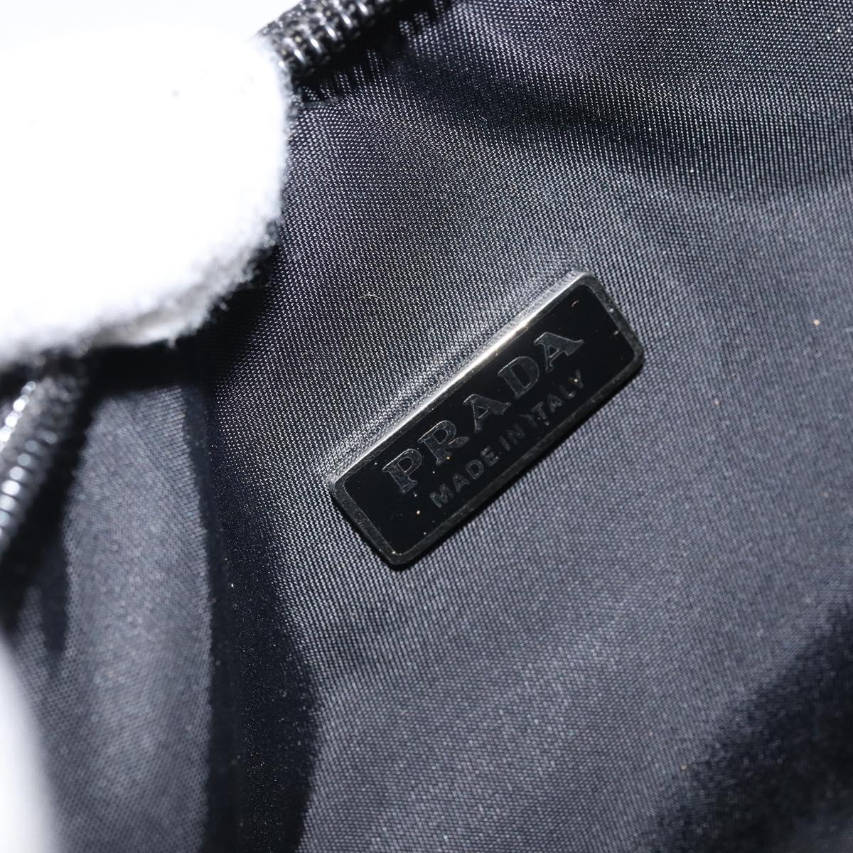 PRADA Hand Bag Nylon Black Auth 162139