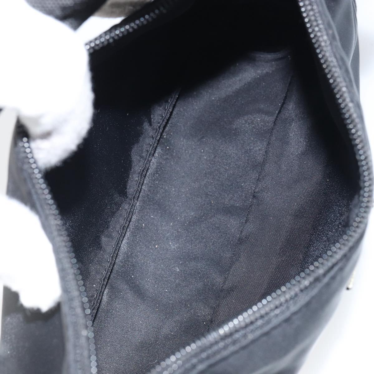 PRADA Hand Bag Nylon Black Auth 162139