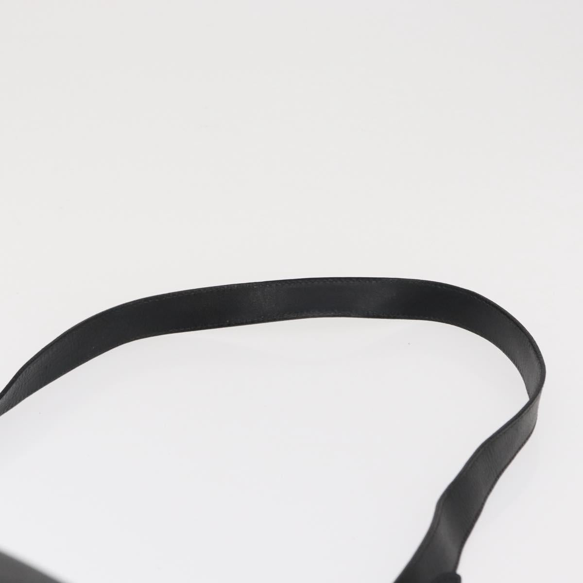 Salvatore Ferragamo Gancini Tote Bag Leather 2way Black Gold Auth 162147