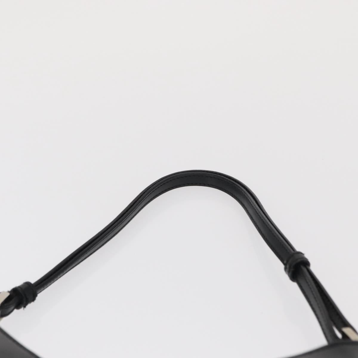GUCCI Jackie Shoulder Bag Leather Black Silver 001 3875 Auth 162181