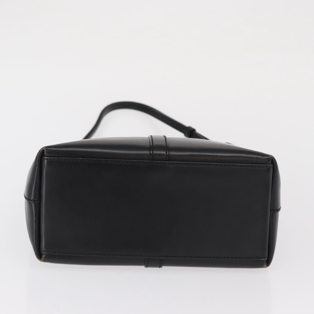 GUCCI Jackie Shoulder Bag Leather Black Silver 001 3875 Auth 162181