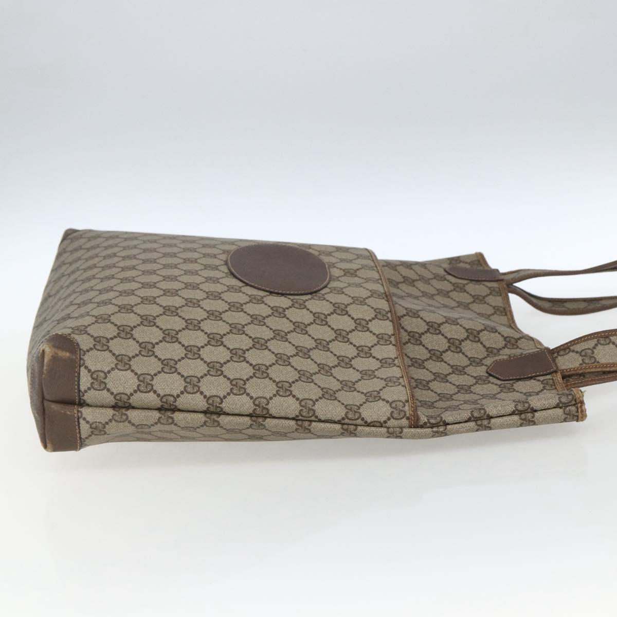 GUCCI GG Supreme Tote Bag PVC Beige 002 39 0054 Auth 162196