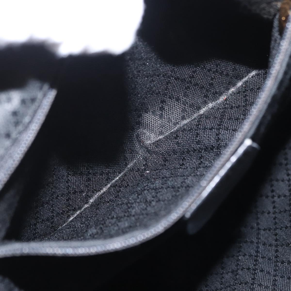 GUCCI Bamboo Backpack Leather Black Gold 003 2058 0016 Auth 162199