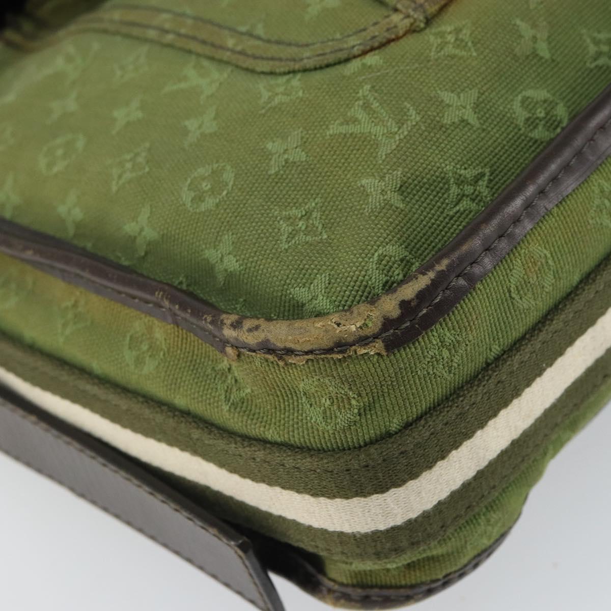 LOUIS VUITTON Monogram Mini Besace Mary Kate Bag TST Khaki M92322 LV Auth 162211