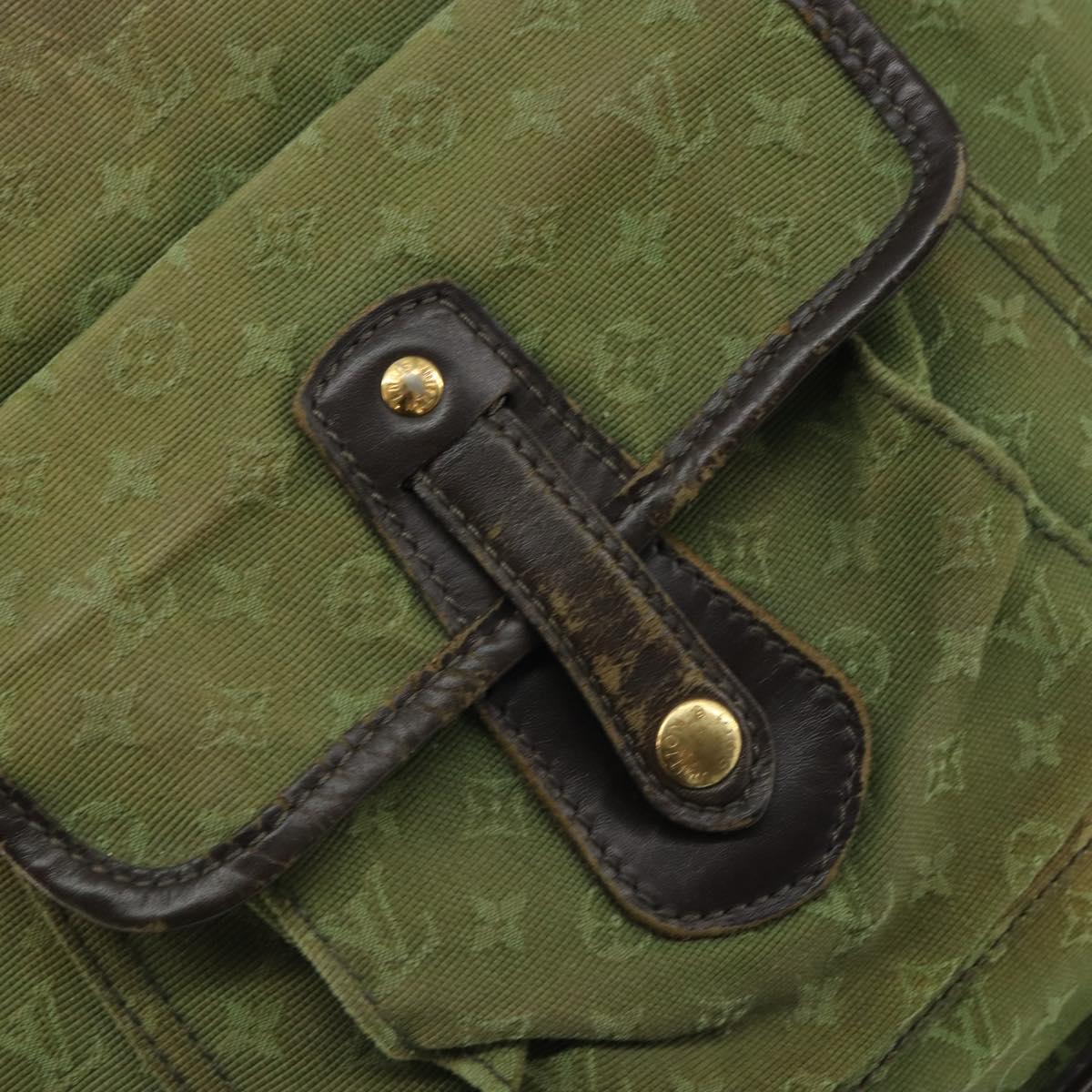 LOUIS VUITTON Monogram Mini Besace Mary Kate Bag TST Khaki M92322 LV Auth 162211