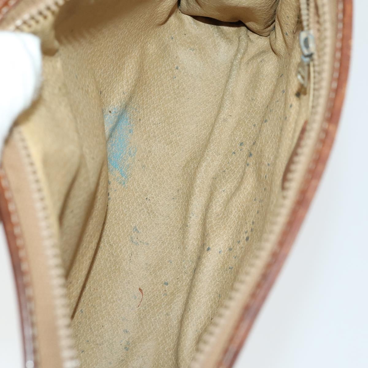 CELINE Macadam Canvas Bag PVC Leather 3 Set Black Beige Auth 162215