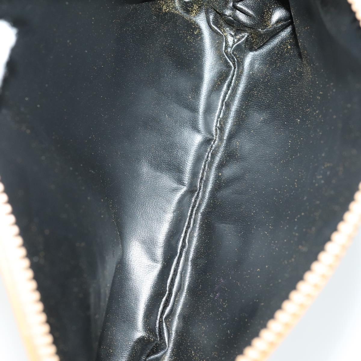 CELINE Macadam Canvas Bag PVC Leather 3 Set Black Beige Auth 162215