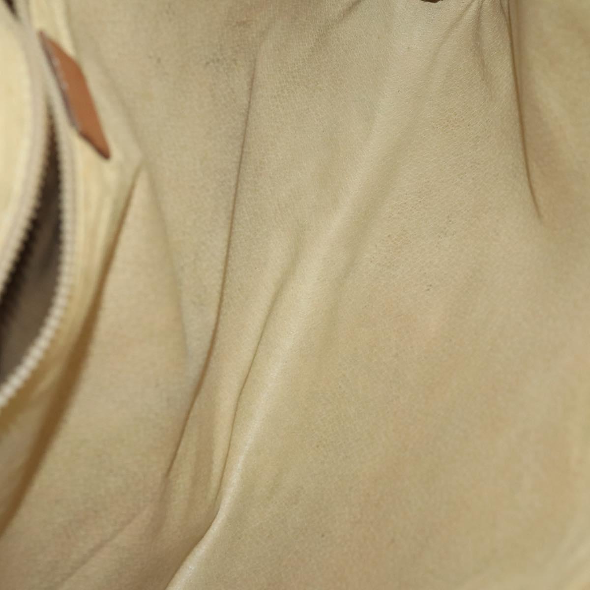 CELINE Macadam Canvas Bag PVC Leather 3 Set Black Beige Auth 162215