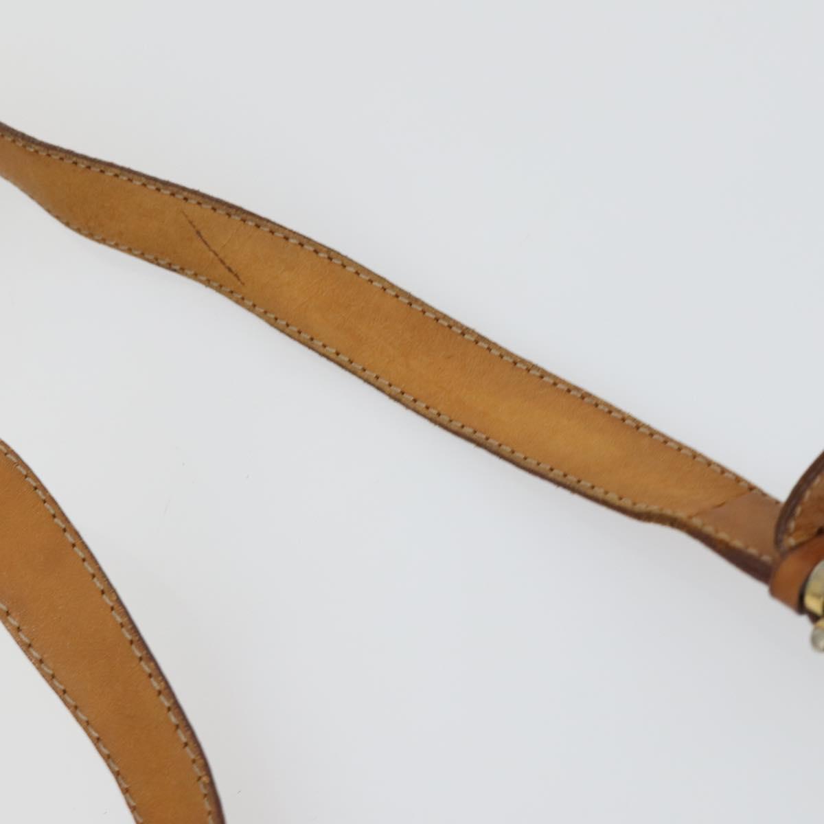 CELINE Macadam Canvas Bag PVC Suede 3 Set Brown Beige Auth 162216