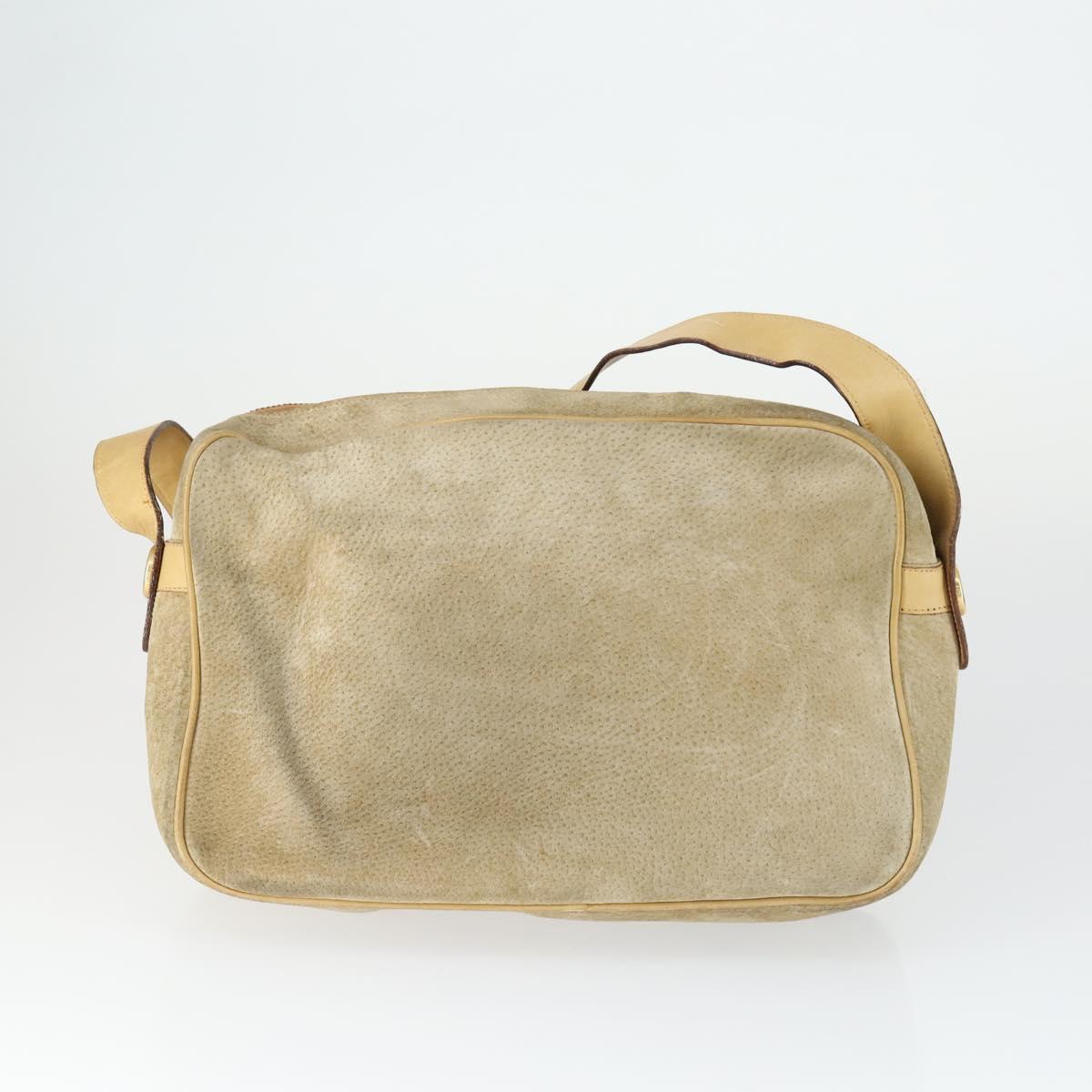 CELINE Macadam Canvas Bag PVC Suede 3 Set Brown Beige Auth 162216