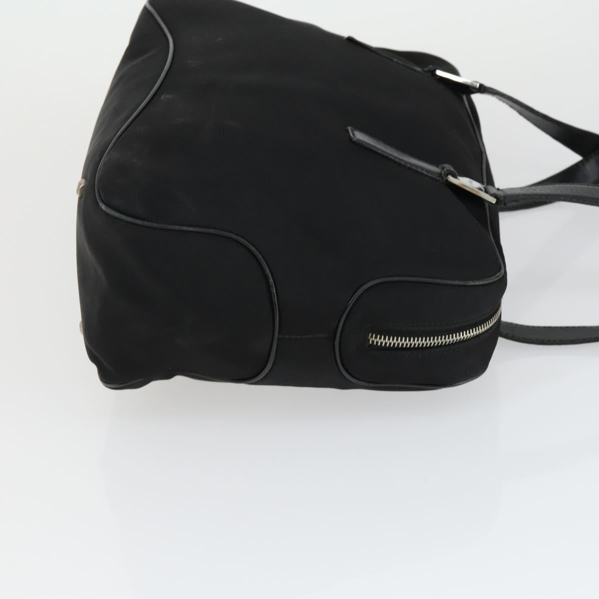 Salvatore Ferragamo Gancini Bag Leather Canvas 3 Set Black Auth 162217