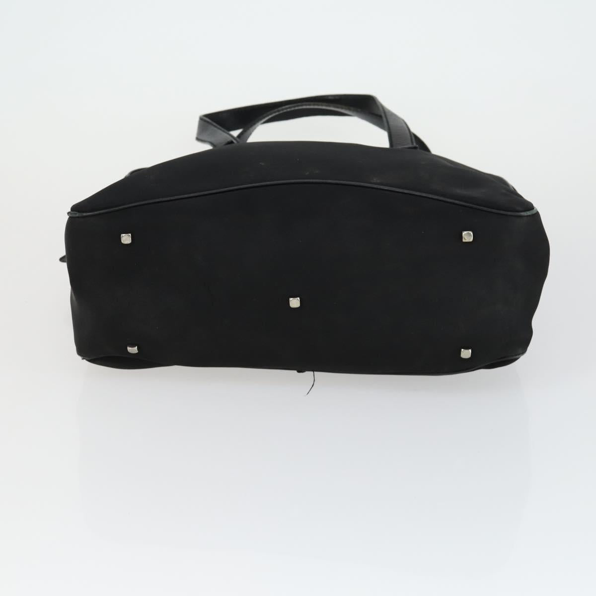 Salvatore Ferragamo Gancini Bag Leather Canvas 3 Set Black Auth 162217