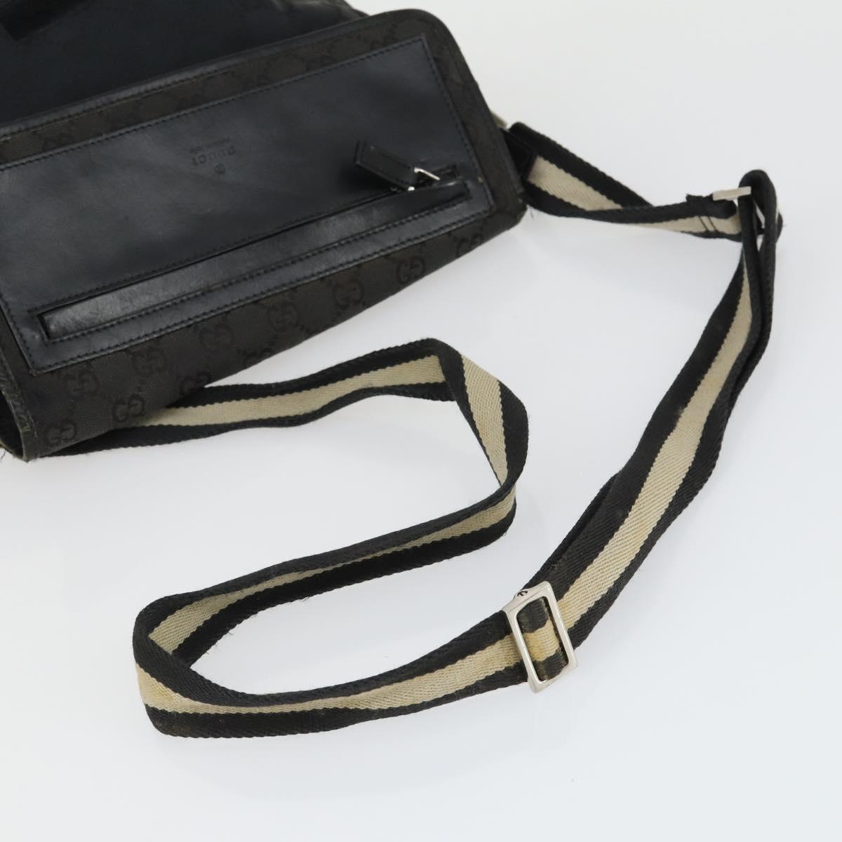 GUCCI GG Canvas Micro GG Supreme Bag Canvas PVC Suede 3 Set Beige Auth 162218
