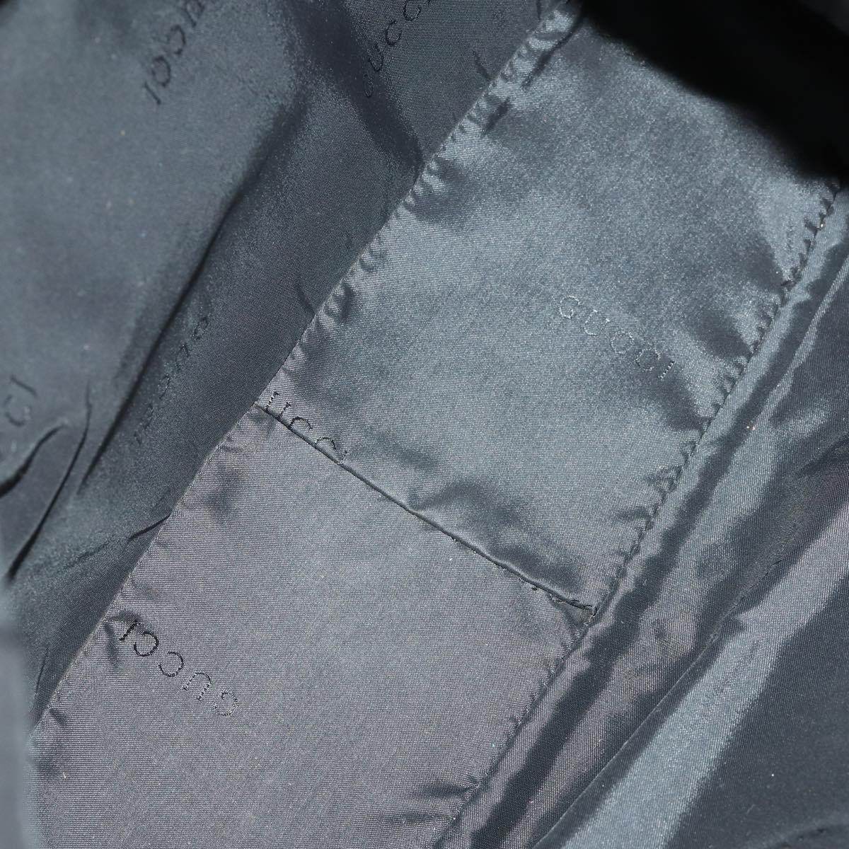 GUCCI Bamboo Shoulder Bag Leather Canvas Suede 3 Set Black Brown Auth 162219