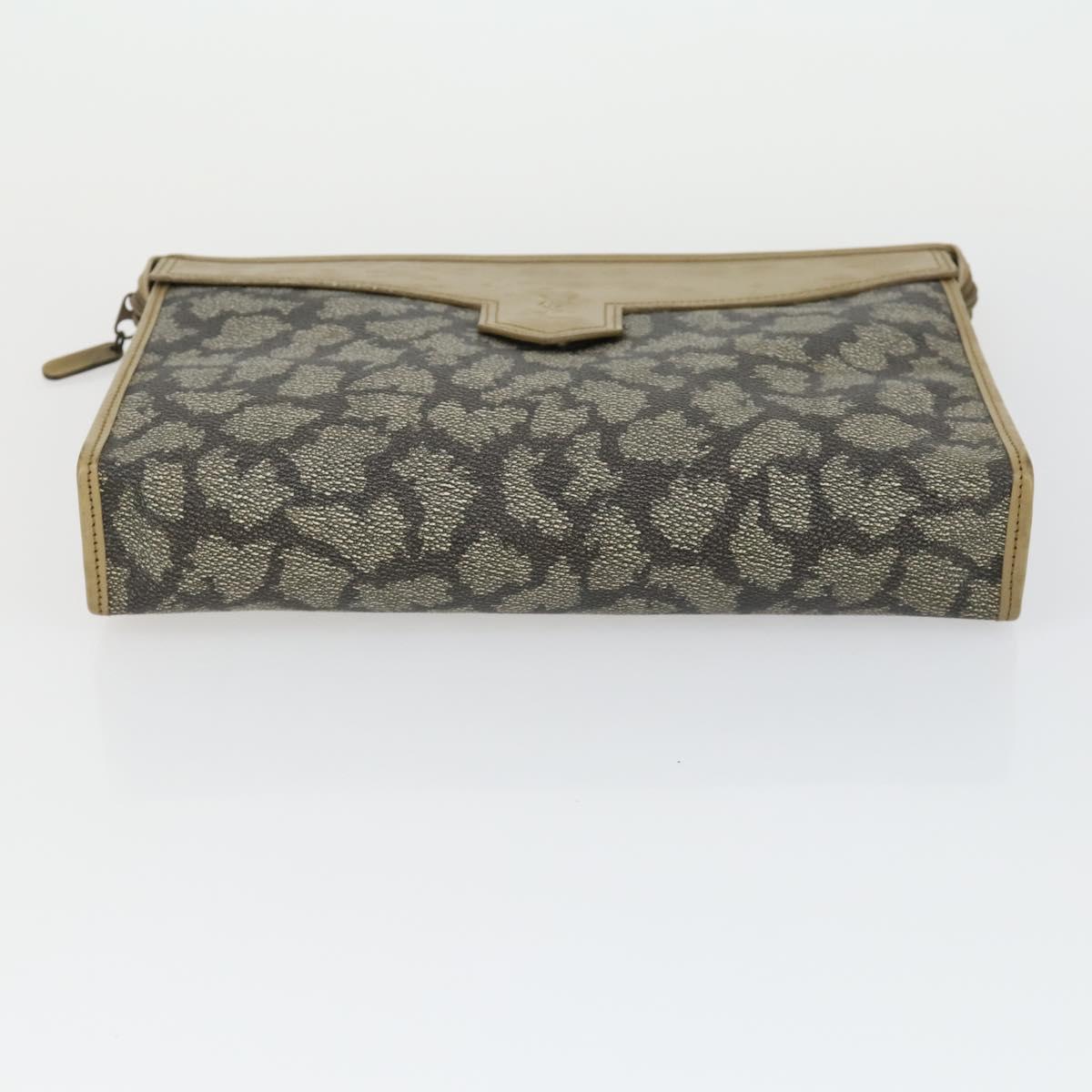 SAINT LAURENT PRADA Bag Nylon PVC 2 Set Gray Khaki Auth 162220