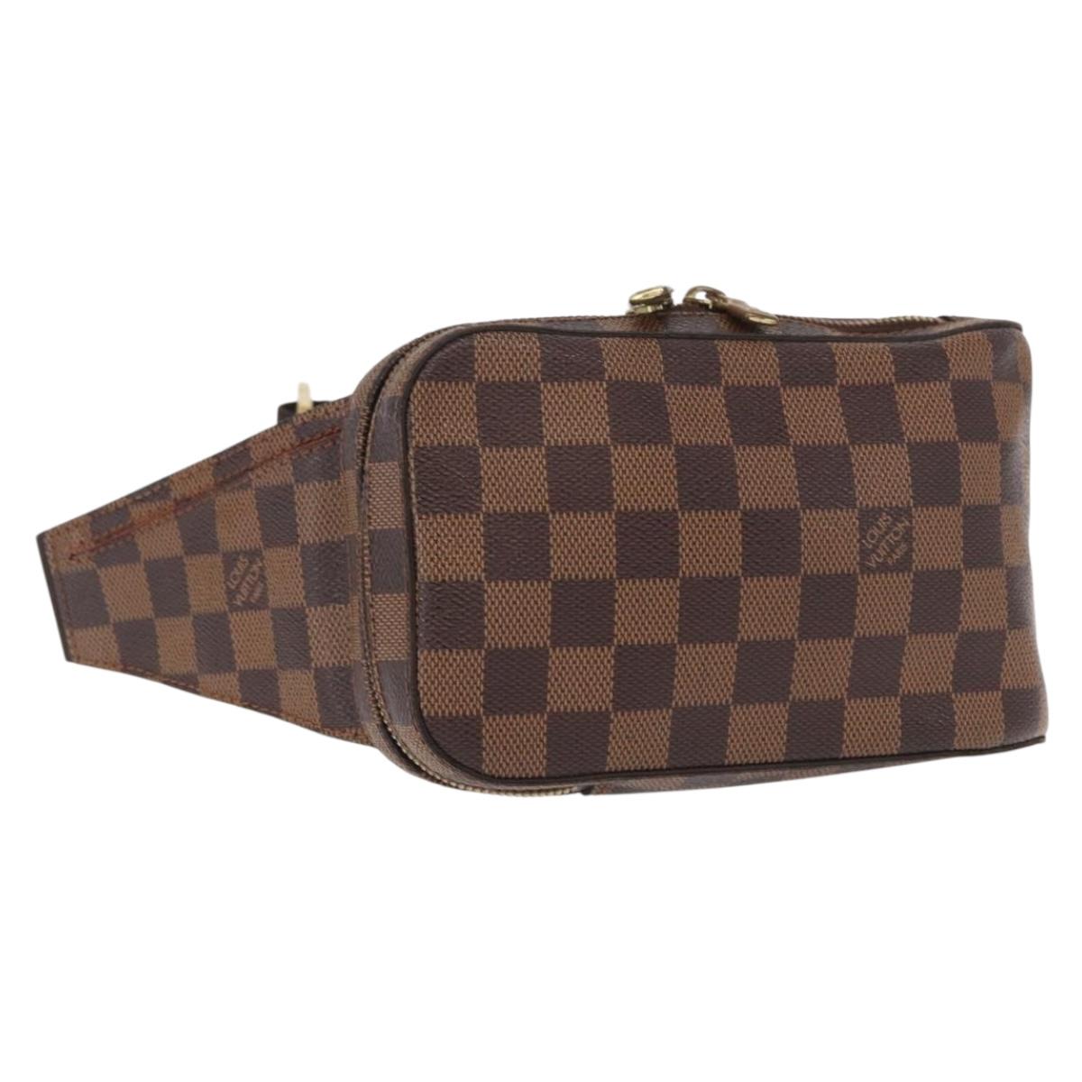 LOUIS VUITTON Damier Ebene Geronimos Shoulder Bag N51994 LV Auth 162244