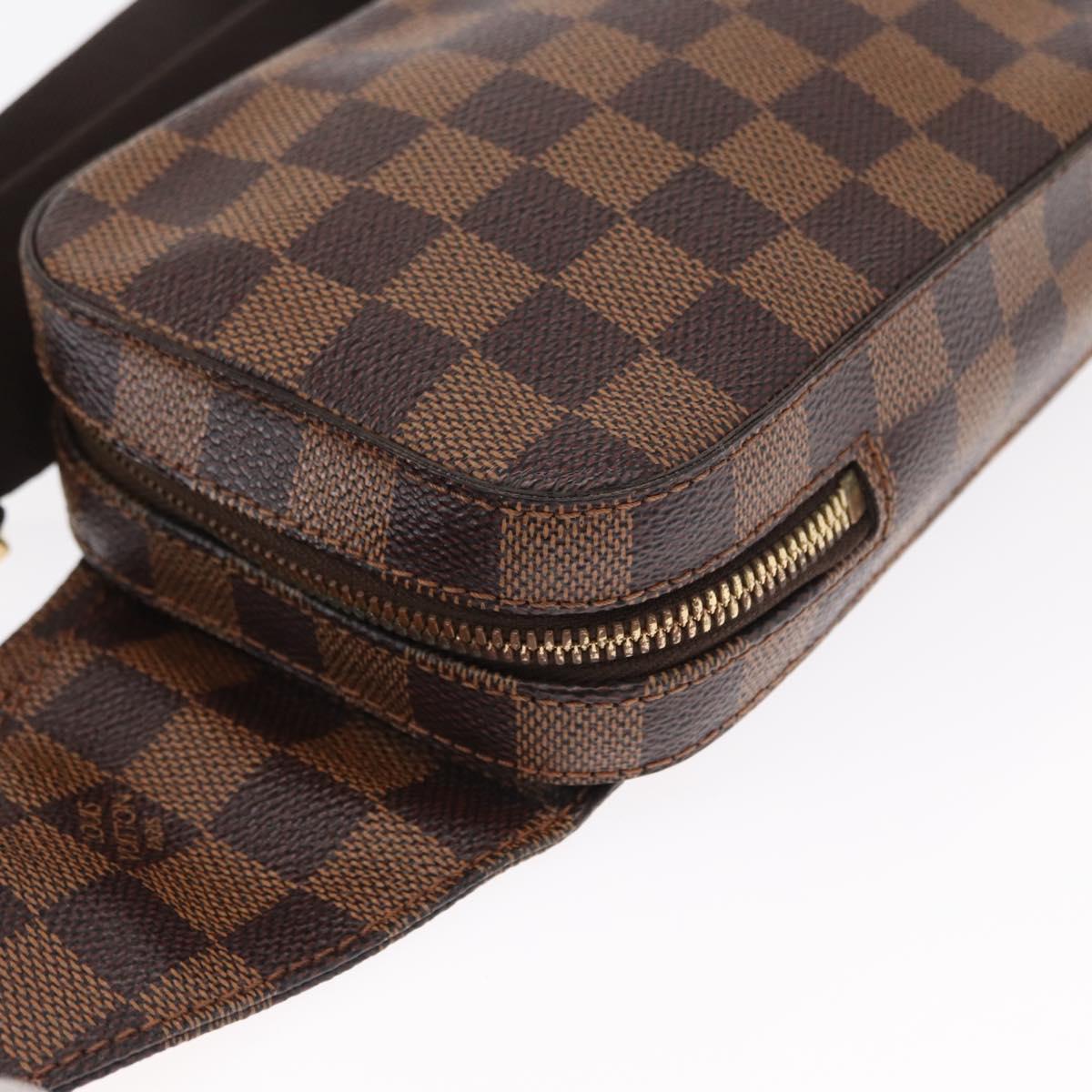 LOUIS VUITTON Damier Ebene Geronimos Shoulder Bag N51994 LV Auth 162244