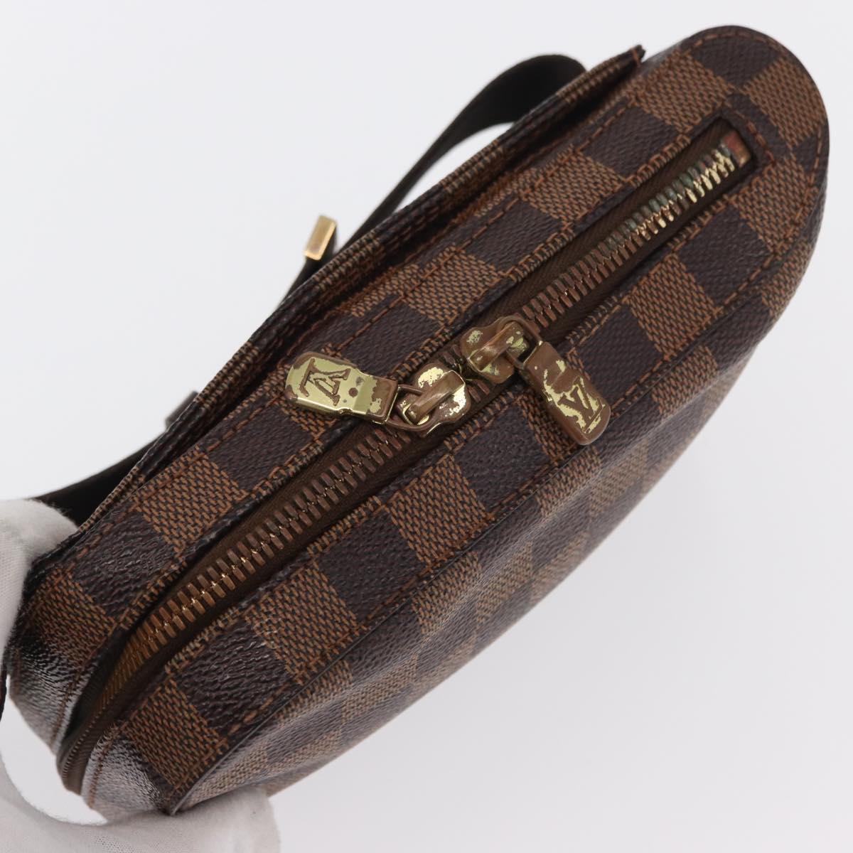 LOUIS VUITTON Damier Ebene Geronimos Shoulder Bag N51994 LV Auth 162244