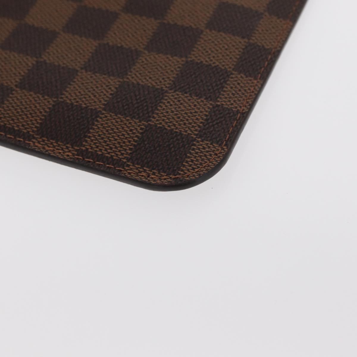 LOUIS VUITTON Damier Ebene Neverfull PM Pouch LV Auth 162258