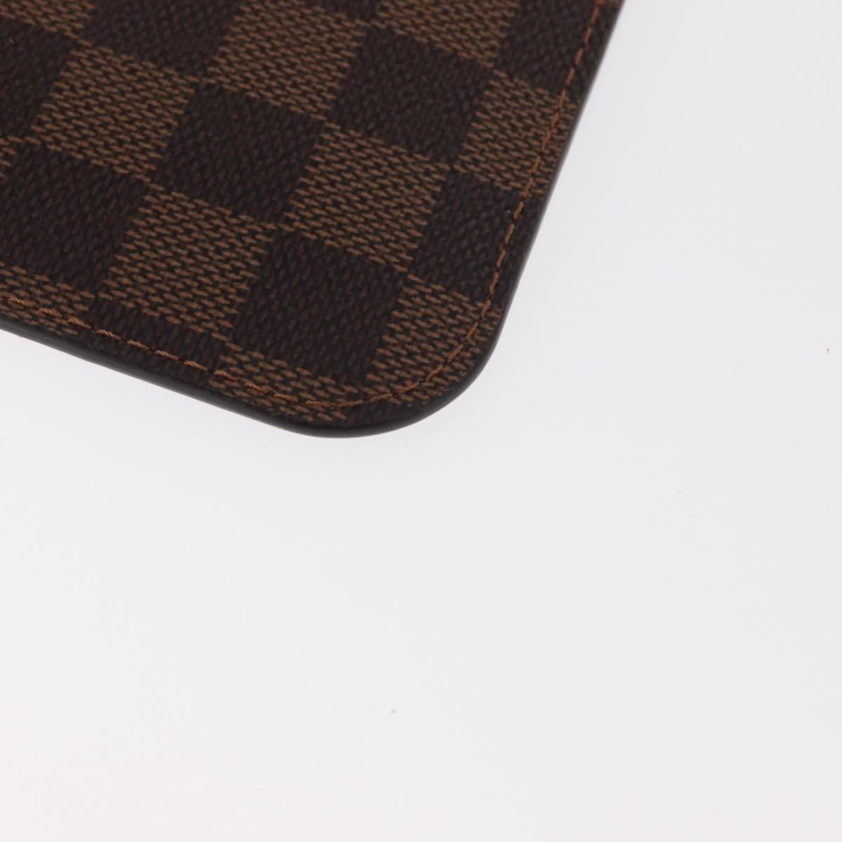 LOUIS VUITTON Damier Ebene Neverfull PM Pouch LV Auth 162258