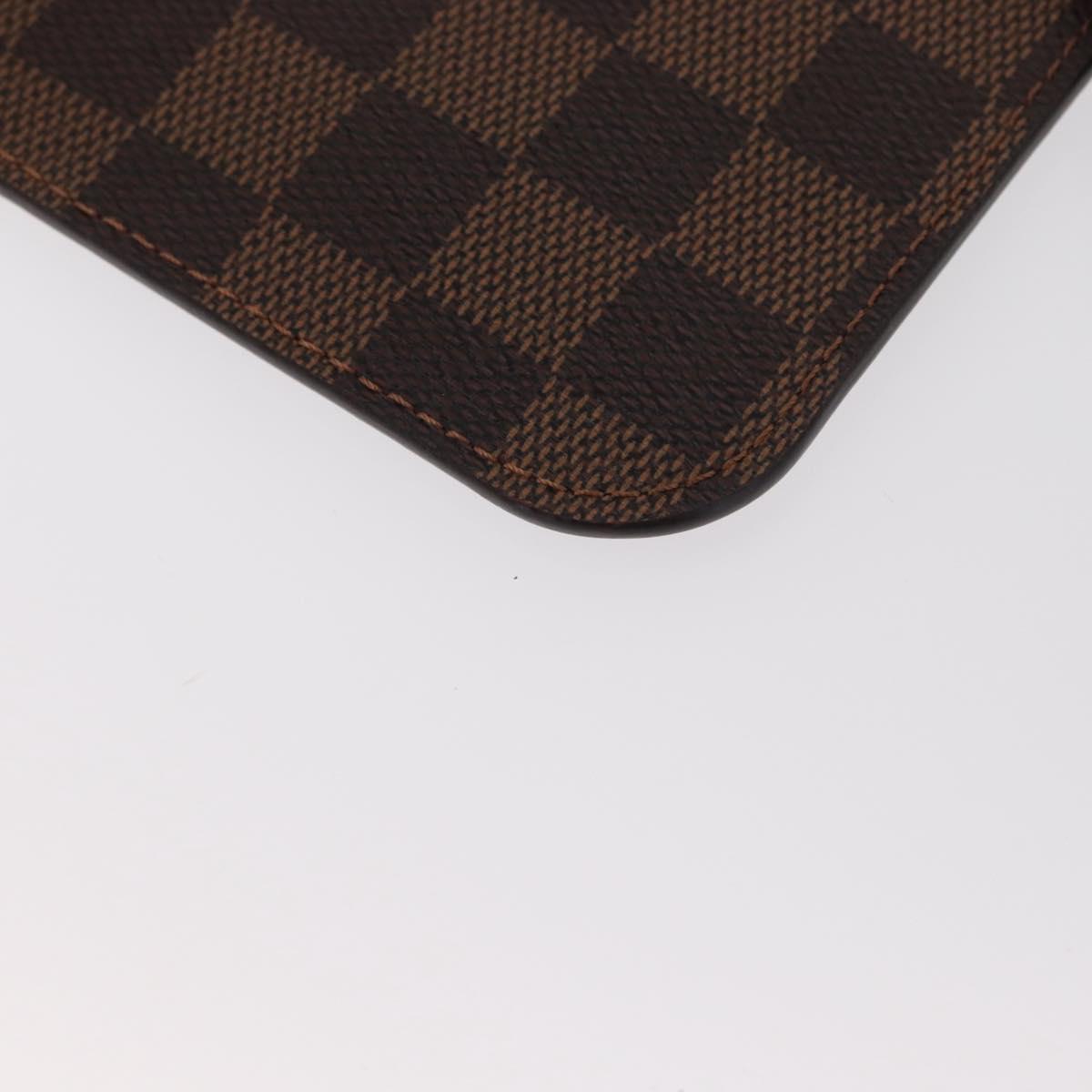 LOUIS VUITTON Damier Ebene Neverfull PM Pouch LV Auth 162258
