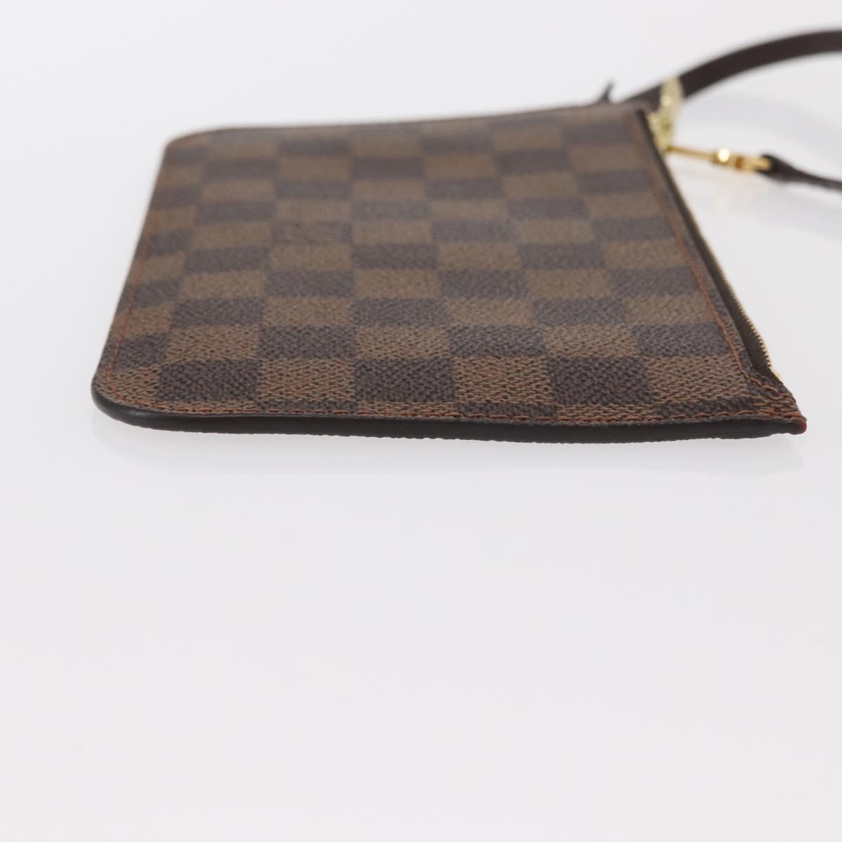 LOUIS VUITTON Damier Ebene Neverfull PM Pouch LV Auth 162258
