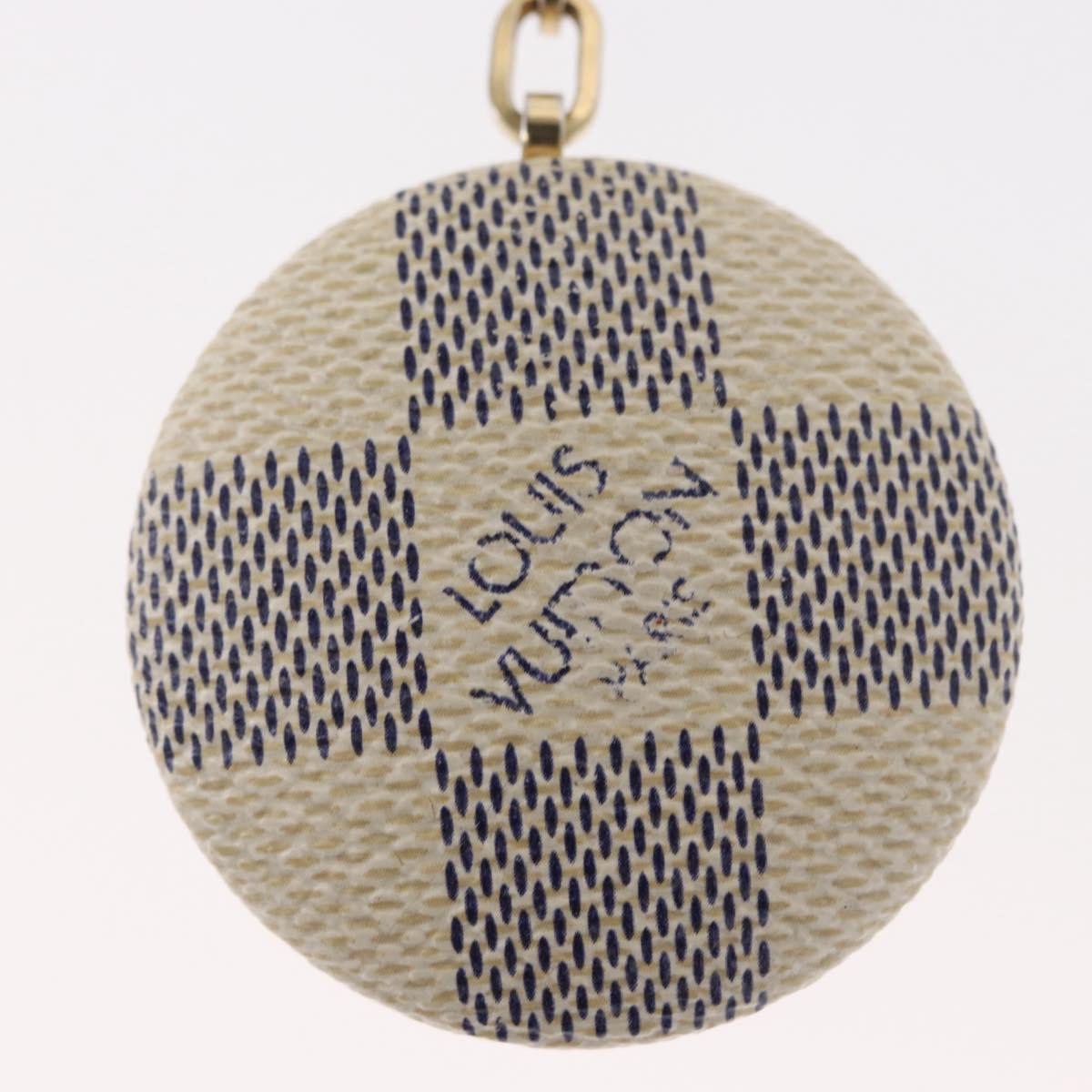 LOUIS VUITTON Damier Azur Astropill Charm N65989 LV Auth 162260