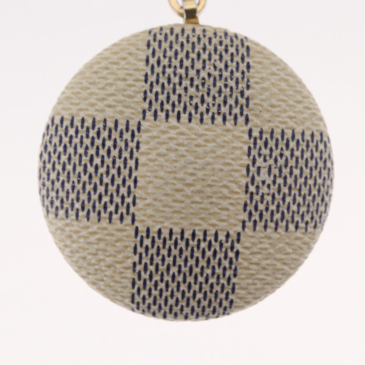 LOUIS VUITTON Damier Azur Astropill Charm N65989 LV Auth 162260
