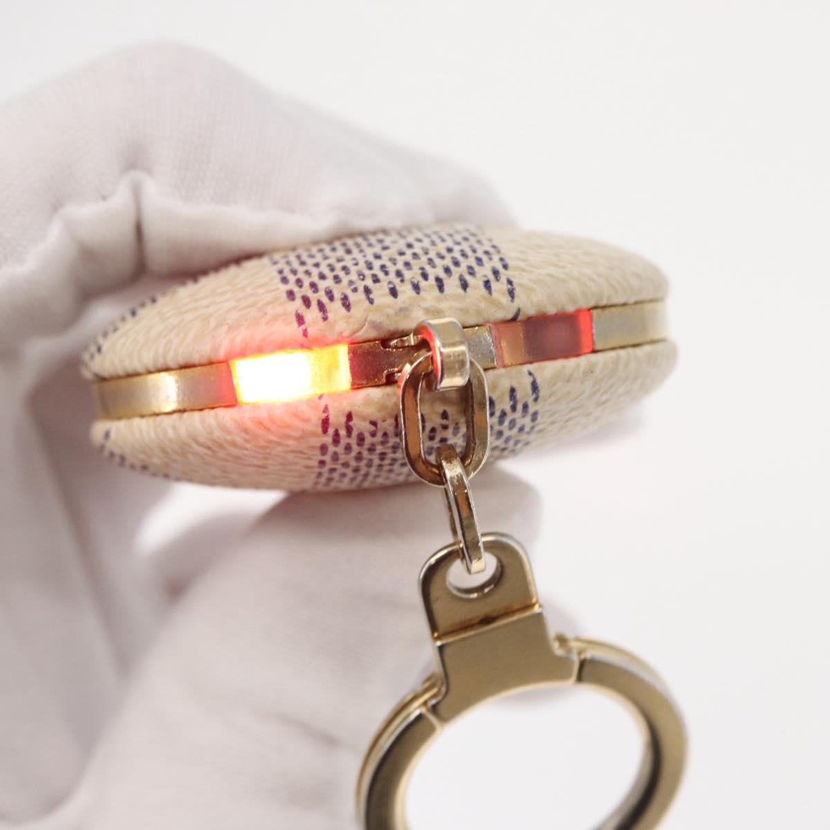 LOUIS VUITTON Damier Azur Astropill Charm N65989 LV Auth 162260