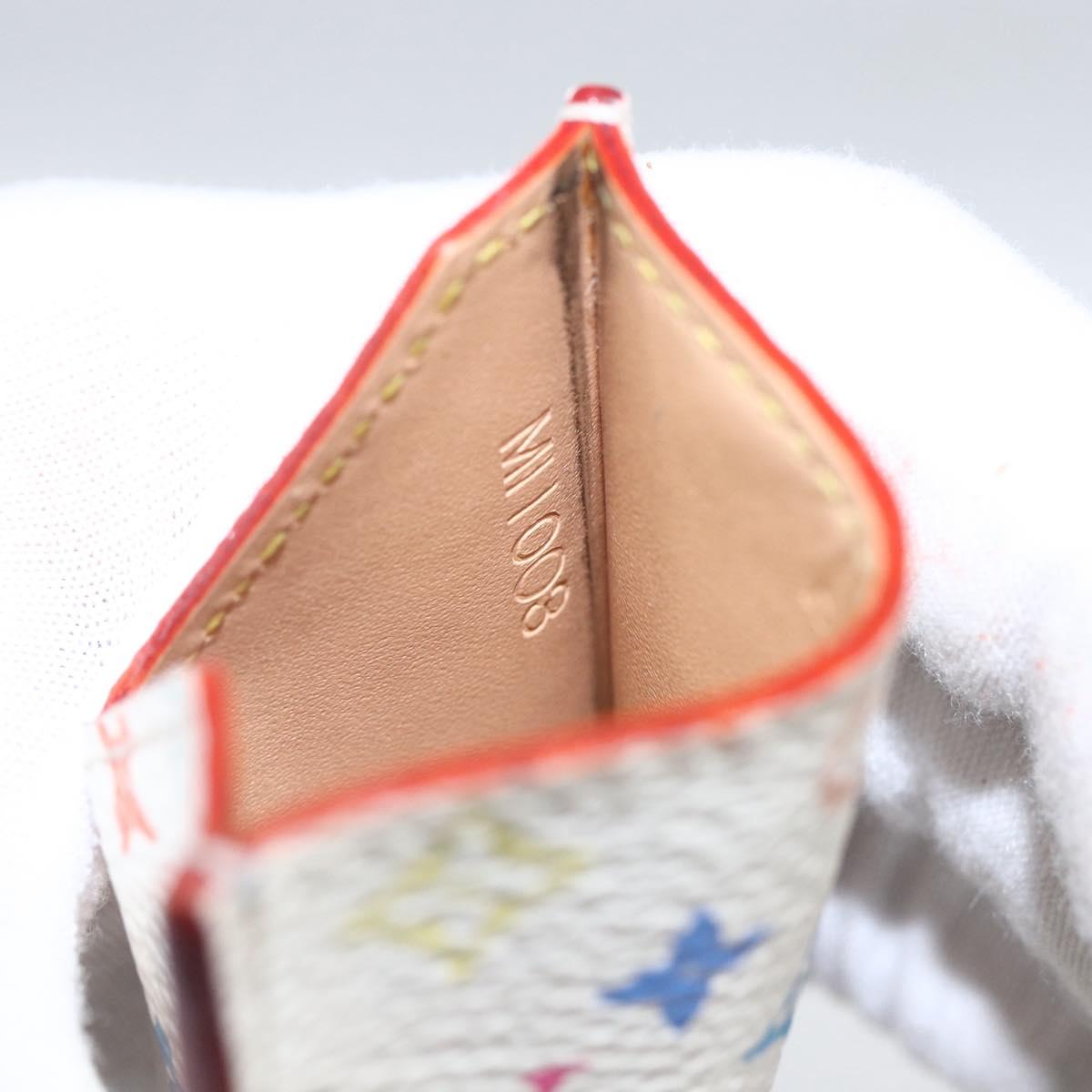 LOUIS VUITTON Monogram Multicolor Etui Miroir White M92651 LV Auth 162263V