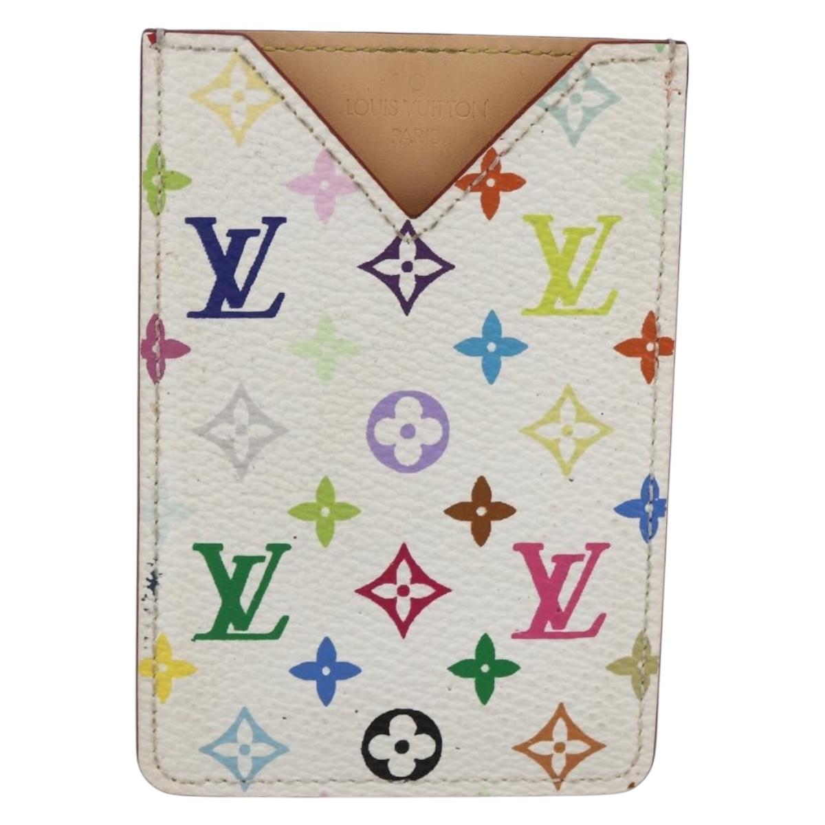LOUIS VUITTON Monogram Multicolor Etui Miroir White M92651 LV Auth 162263V