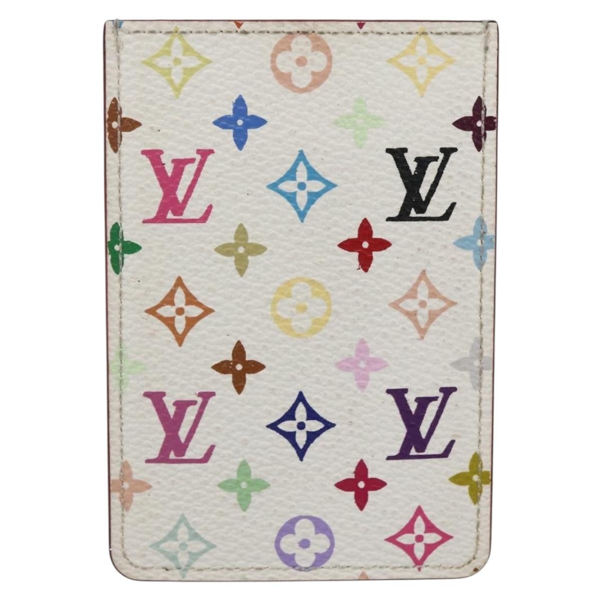 LOUIS VUITTON Monogram Multicolor Etui Miroir White M92651 LV Auth 162263V