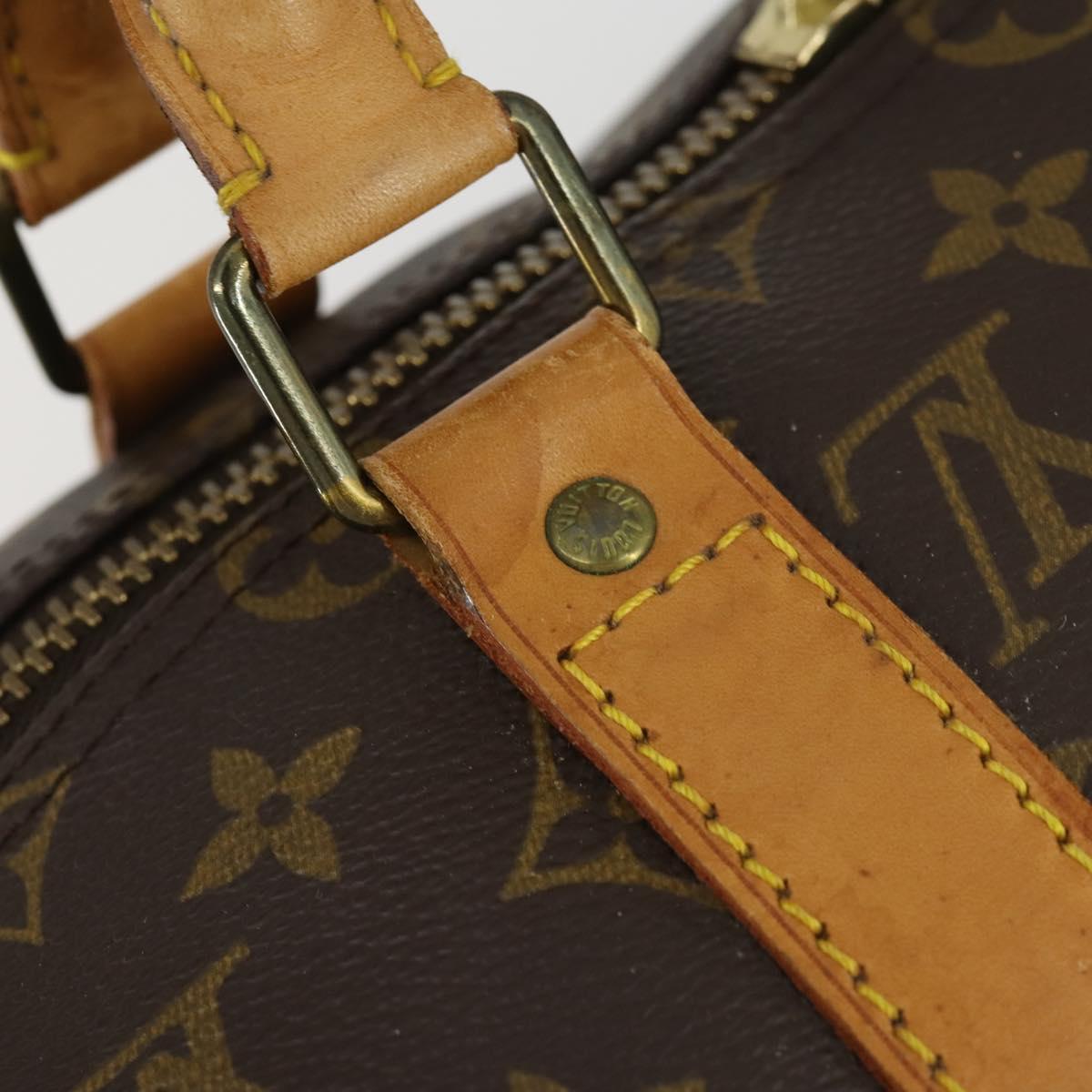 LOUIS VUITTON Monogram Keepall Bandouliere 50 Boston Bag M41416 LV Auth 162281