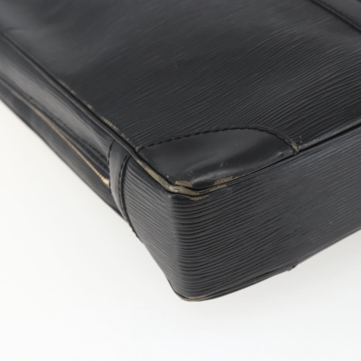 LOUIS VUITTON Epi Porte Documents Voyage Business Bag Black M40321 Auth 162287