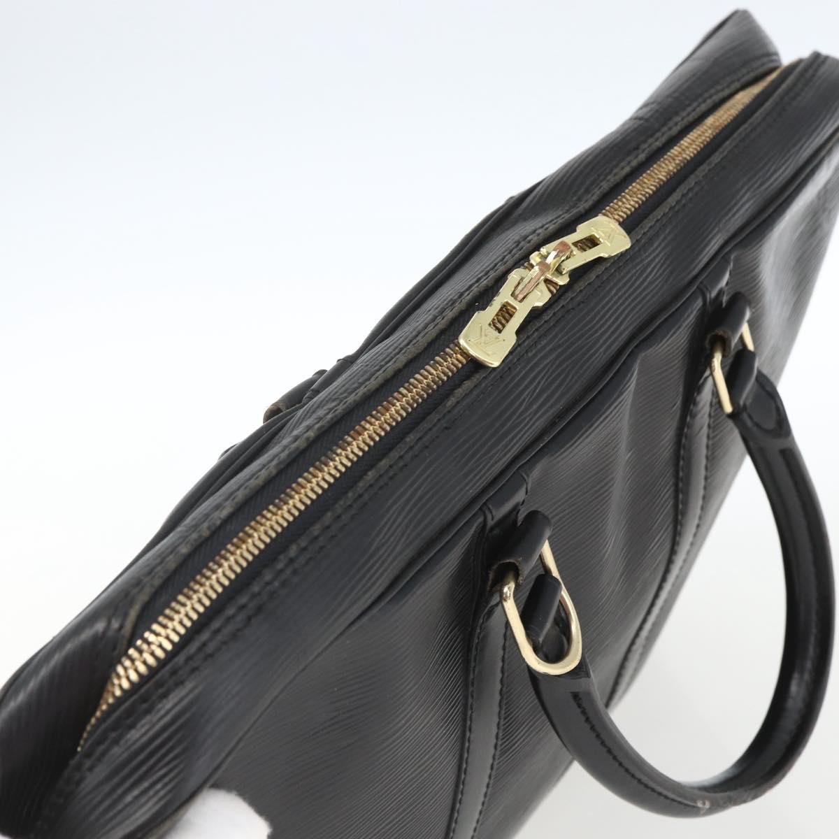 LOUIS VUITTON Epi Porte Documents Voyage Business Bag Black M40321 Auth 162287