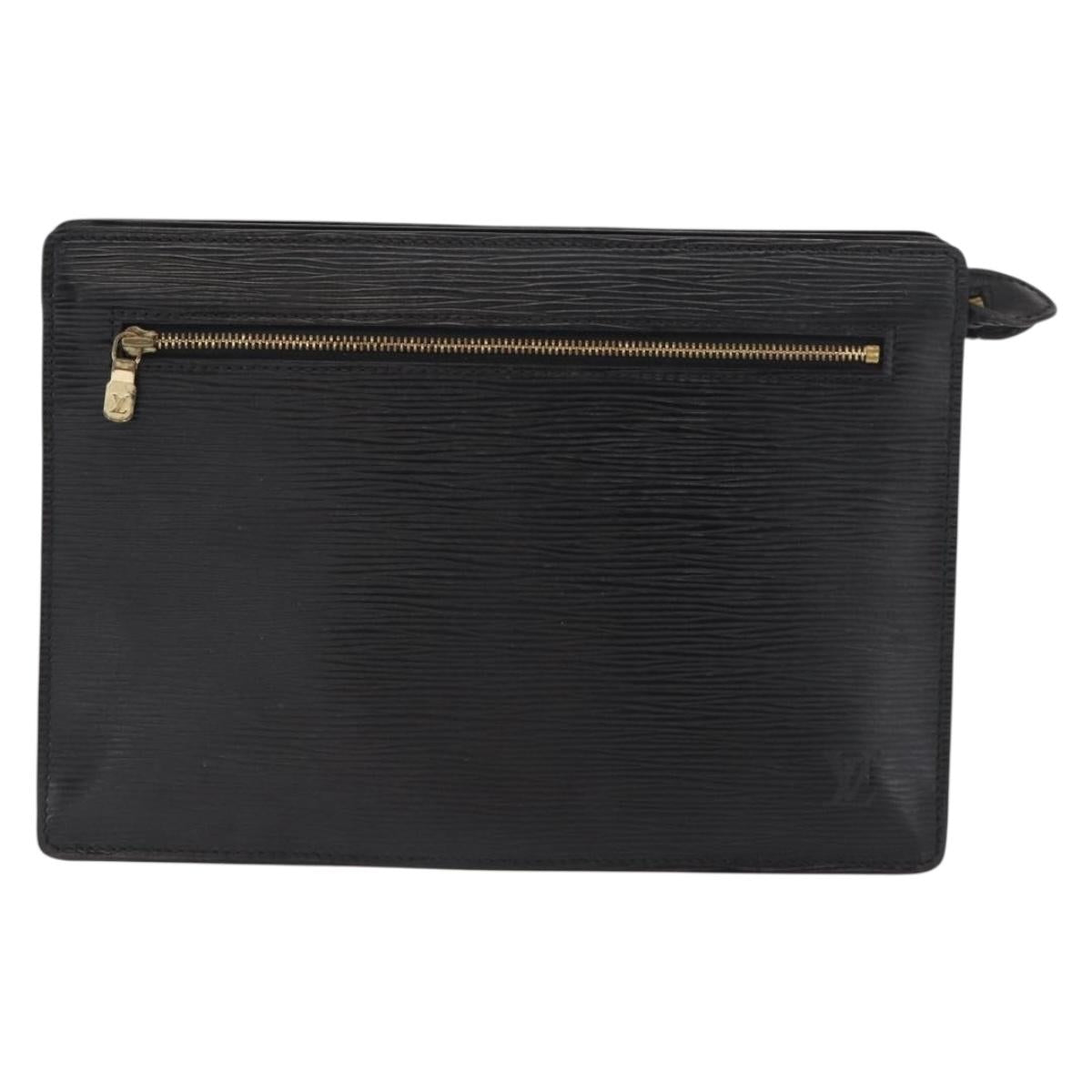 LOUIS VUITTON Epi Angian Shoulder Bag 2way Black M52112 LV Auth 162296