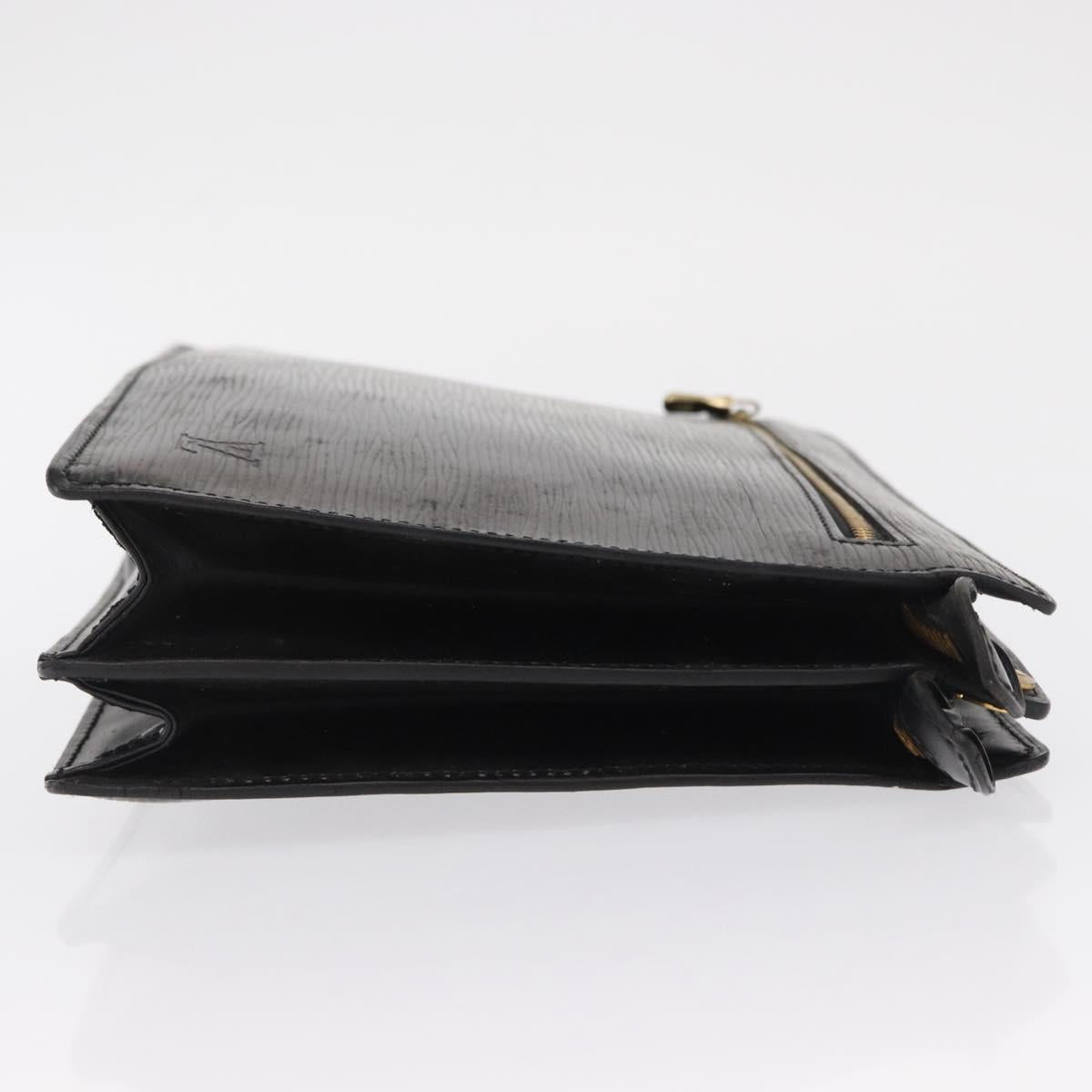 LOUIS VUITTON Epi Angian Shoulder Bag 2way Black M52112 LV Auth 162296