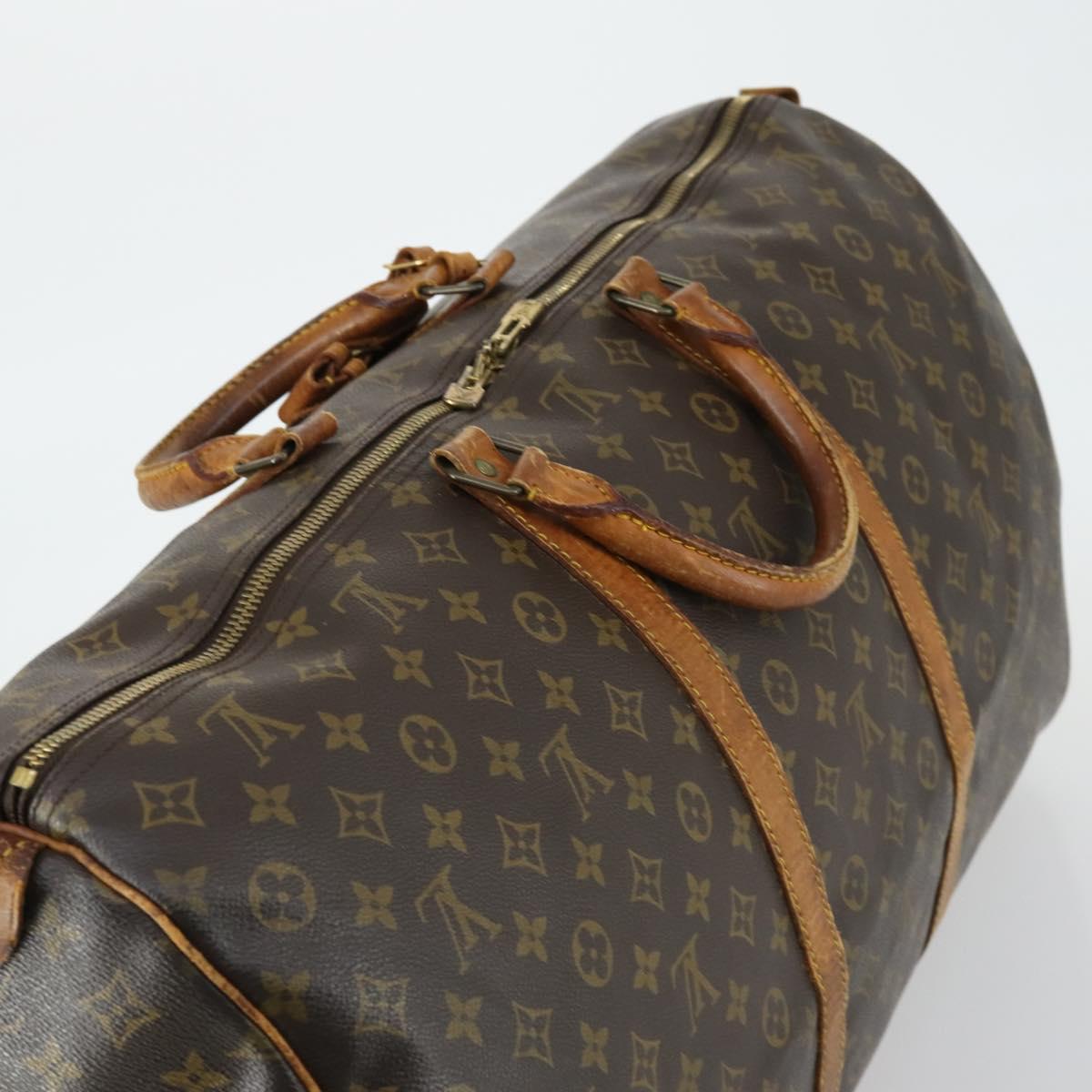 LOUIS VUITTON Monogram Keepall 60 Boston Bag M41422 LV Auth 162348