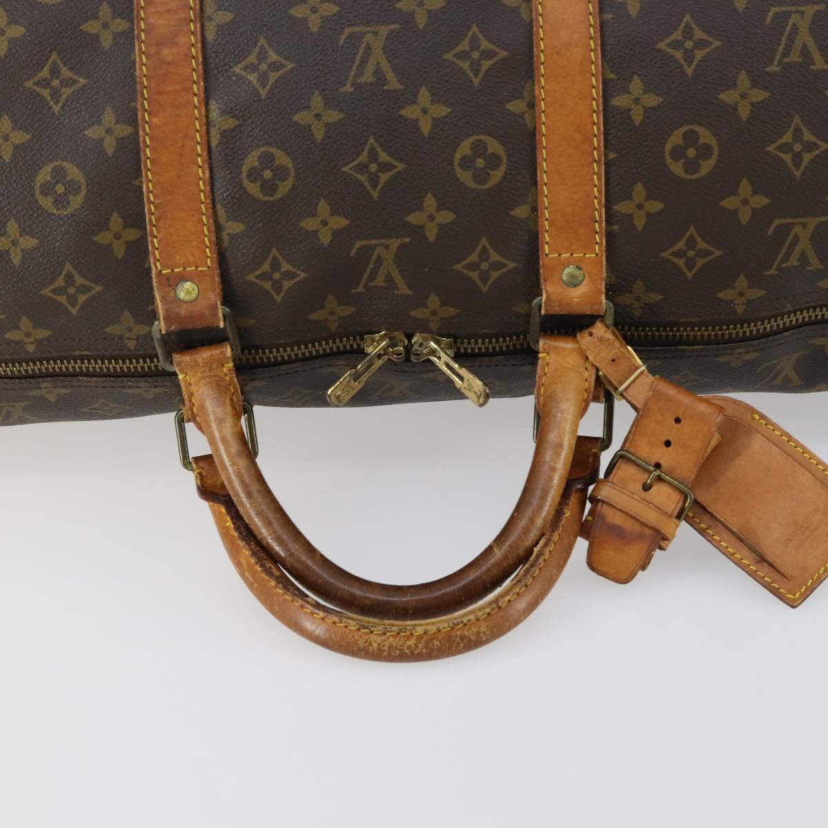 LOUIS VUITTON Monogram Keepall 60 Boston Bag M41422 LV Auth 162348