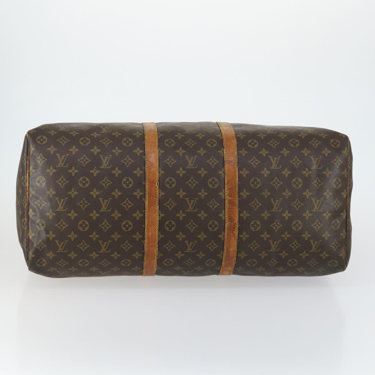 LOUIS VUITTON Monogram Keepall 60 Boston Bag M41422 LV Auth 162348
