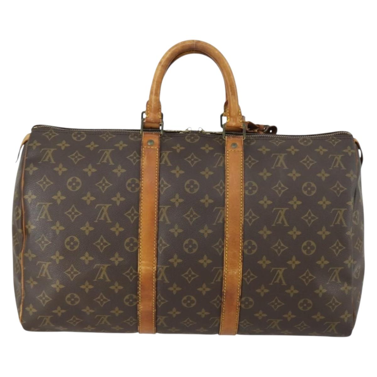 LOUIS VUITTON Monogram Keepall 45 Boston Bag M41428 LV Auth 162351