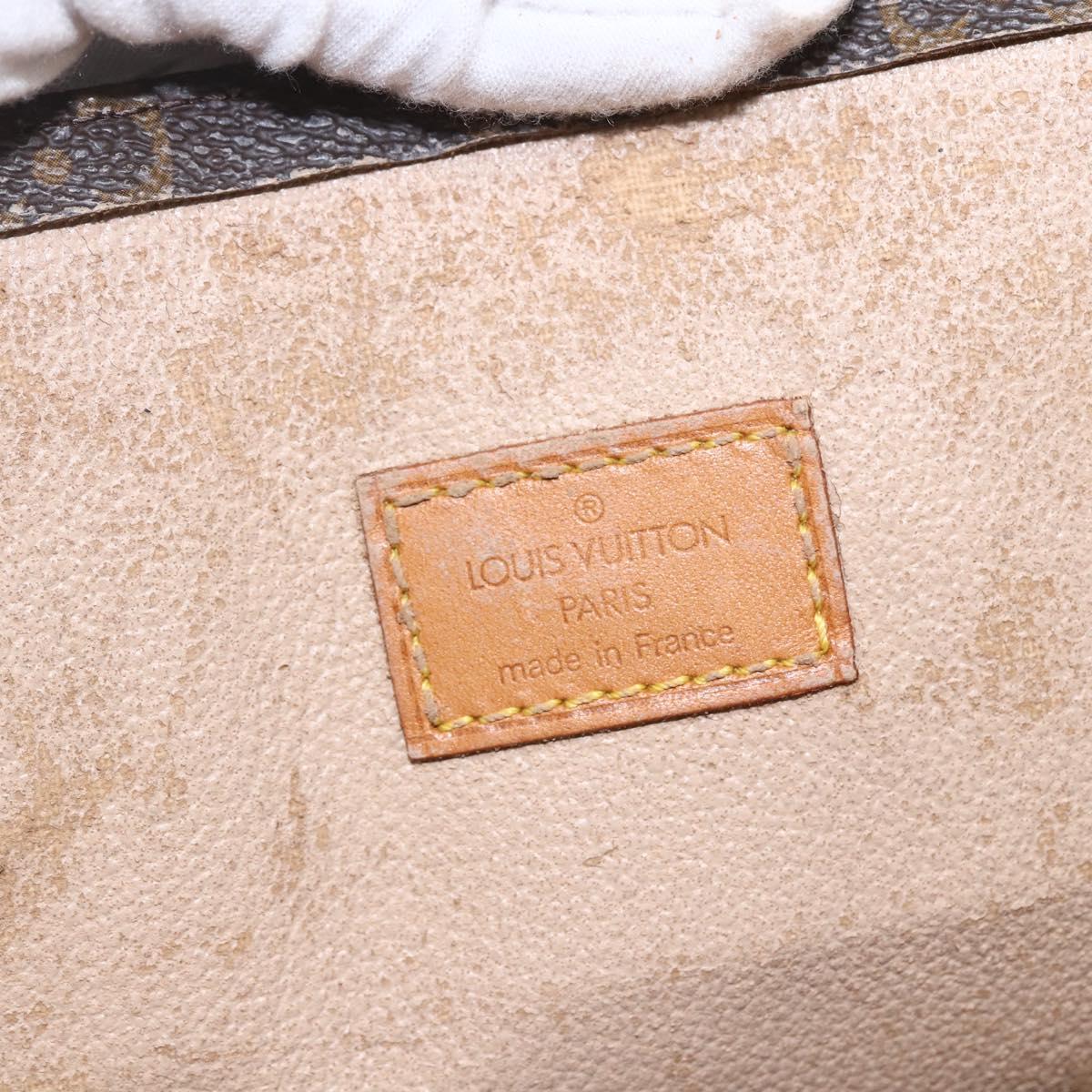 LOUIS VUITTON Monogram Sac Plat Hand Bag M51140 LV Auth 162353