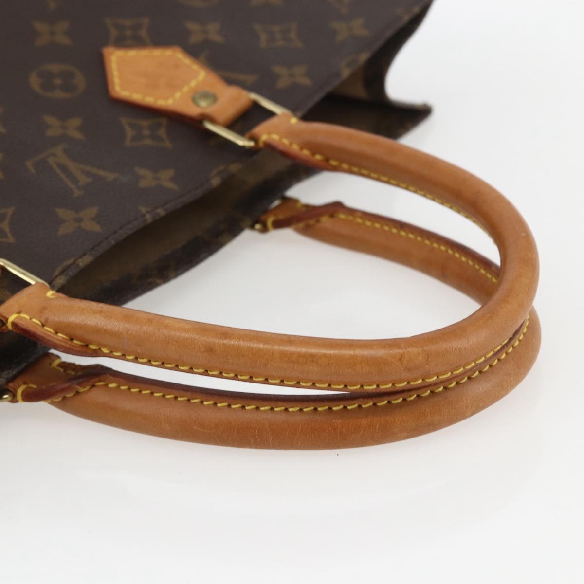 LOUIS VUITTON Monogram Sac Plat Hand Bag M51140 LV Auth 162353