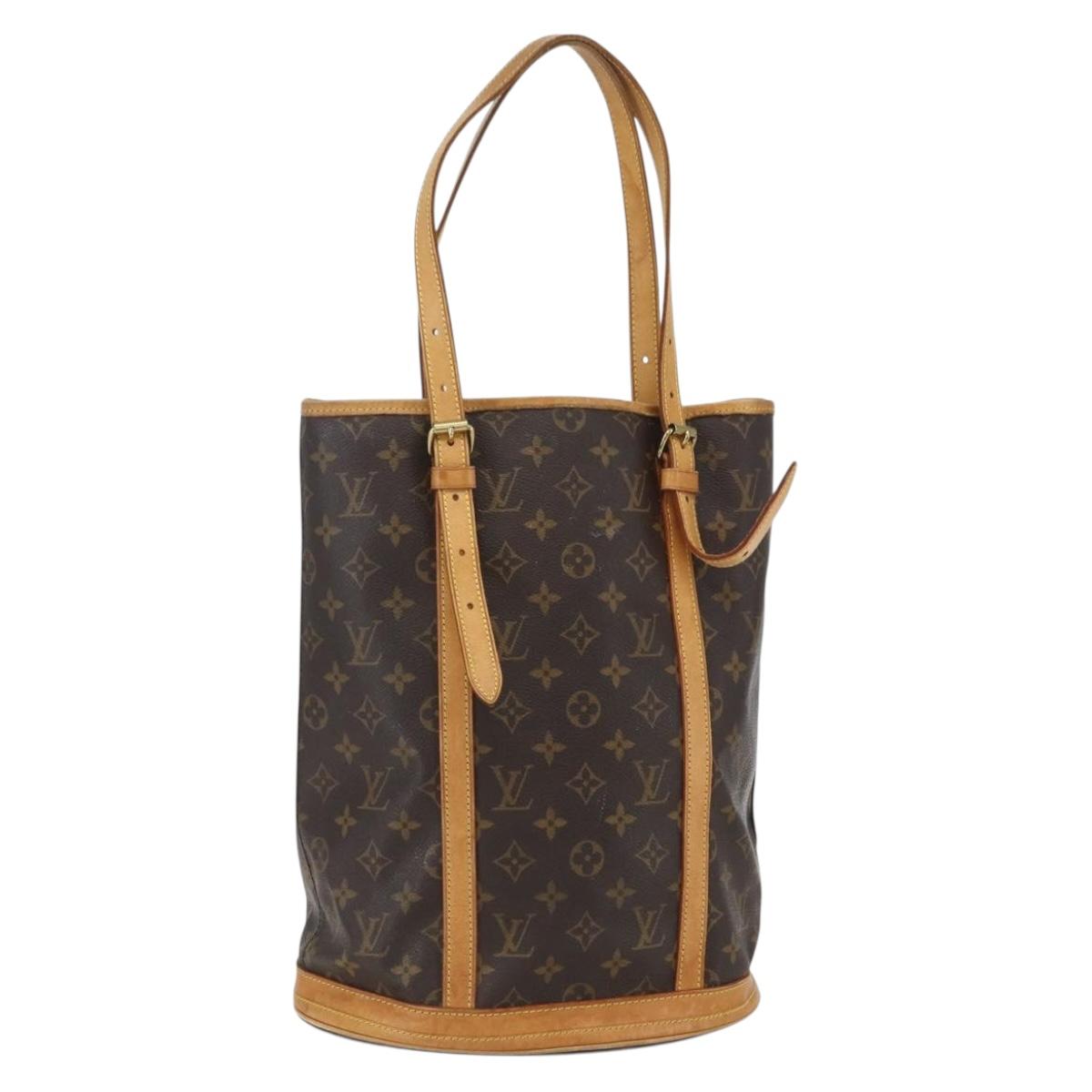 LOUIS VUITTON Monogram Bucket GM Shoulder Bag M42236 LV Auth 162356
