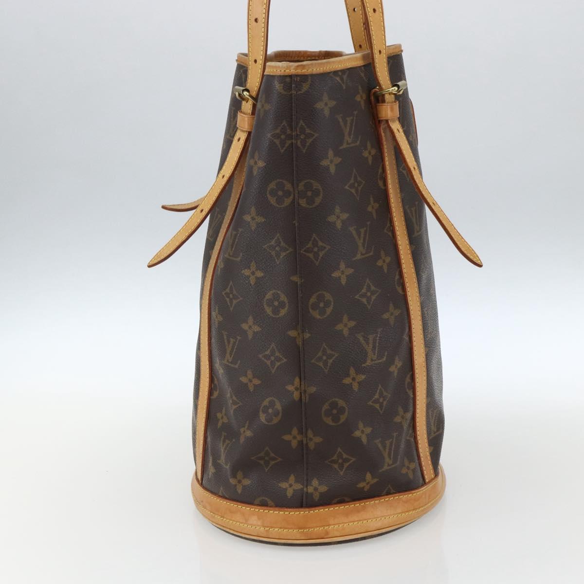 LOUIS VUITTON Monogram Bucket GM Shoulder Bag M42236 LV Auth 162356