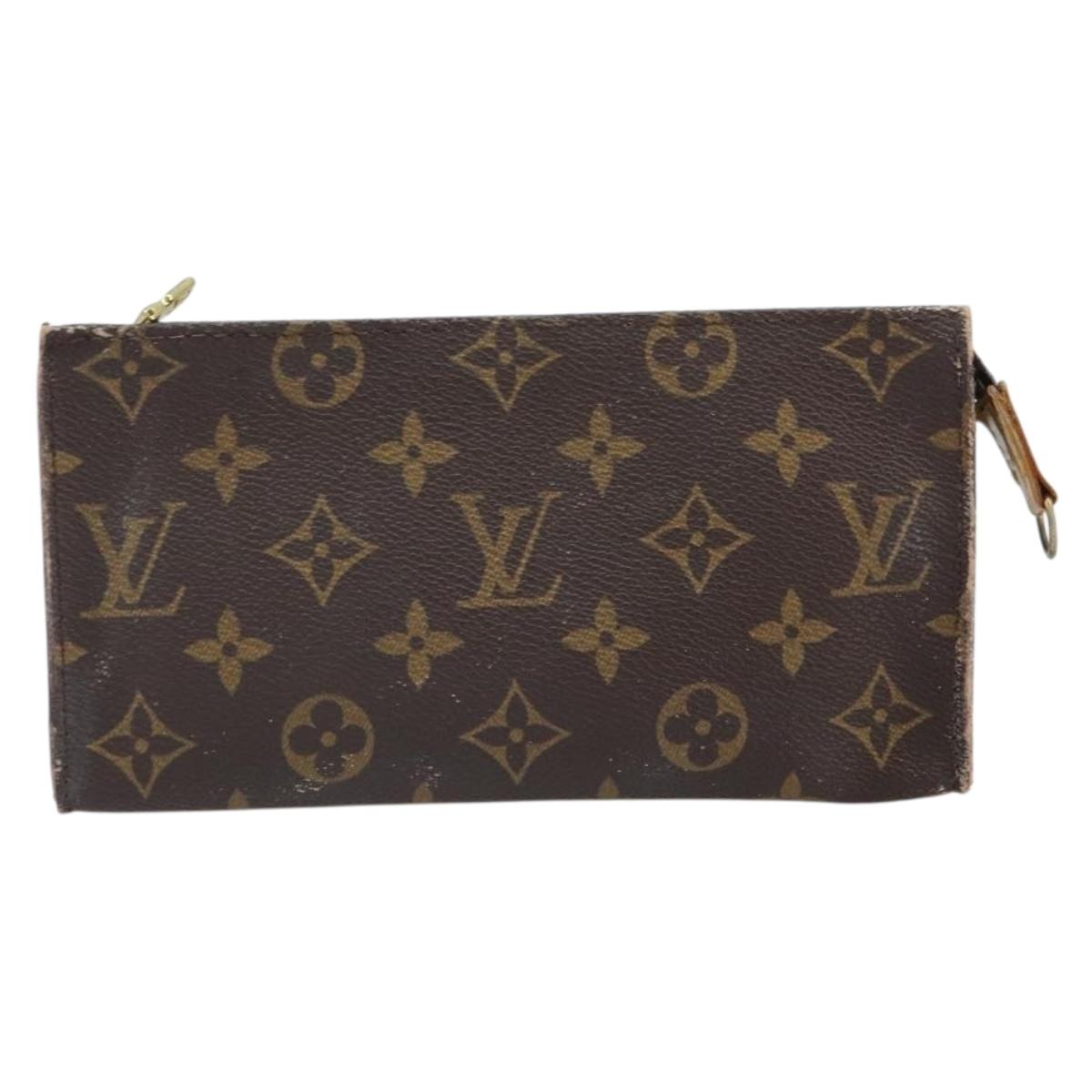 LOUIS VUITTON Monogram Bucket GM Accessory Pouch LV Auth 162357