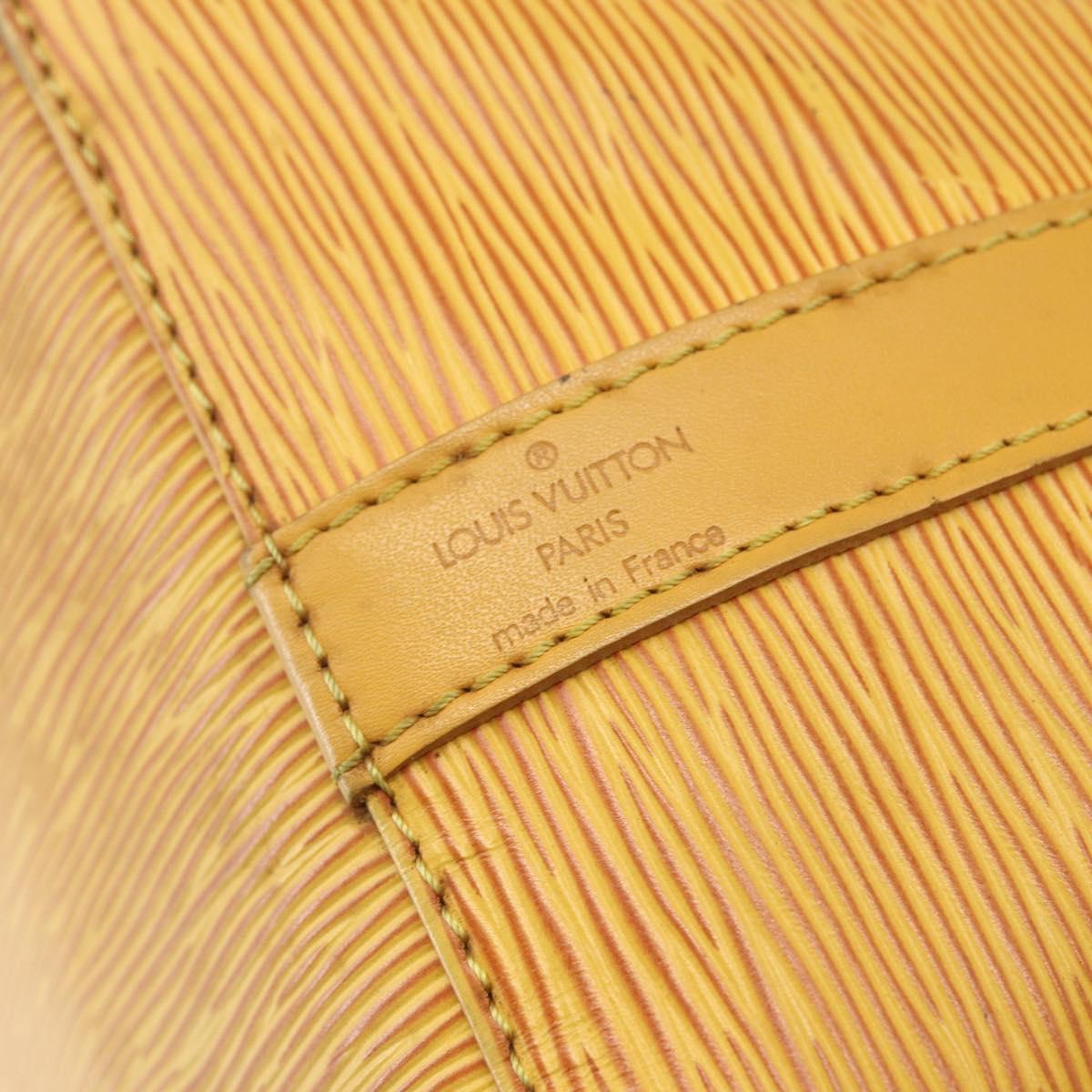LOUIS VUITTON Epi Petit Noe Shoulder Bag Yellow M44109 LV Auth 162372