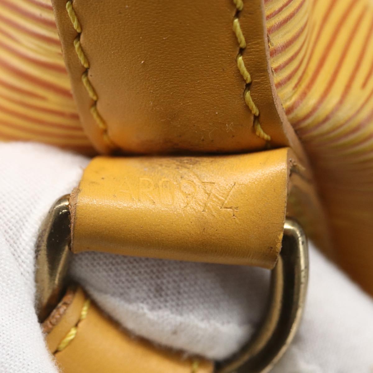 LOUIS VUITTON Epi Petit Noe Shoulder Bag Yellow M44109 LV Auth 162372