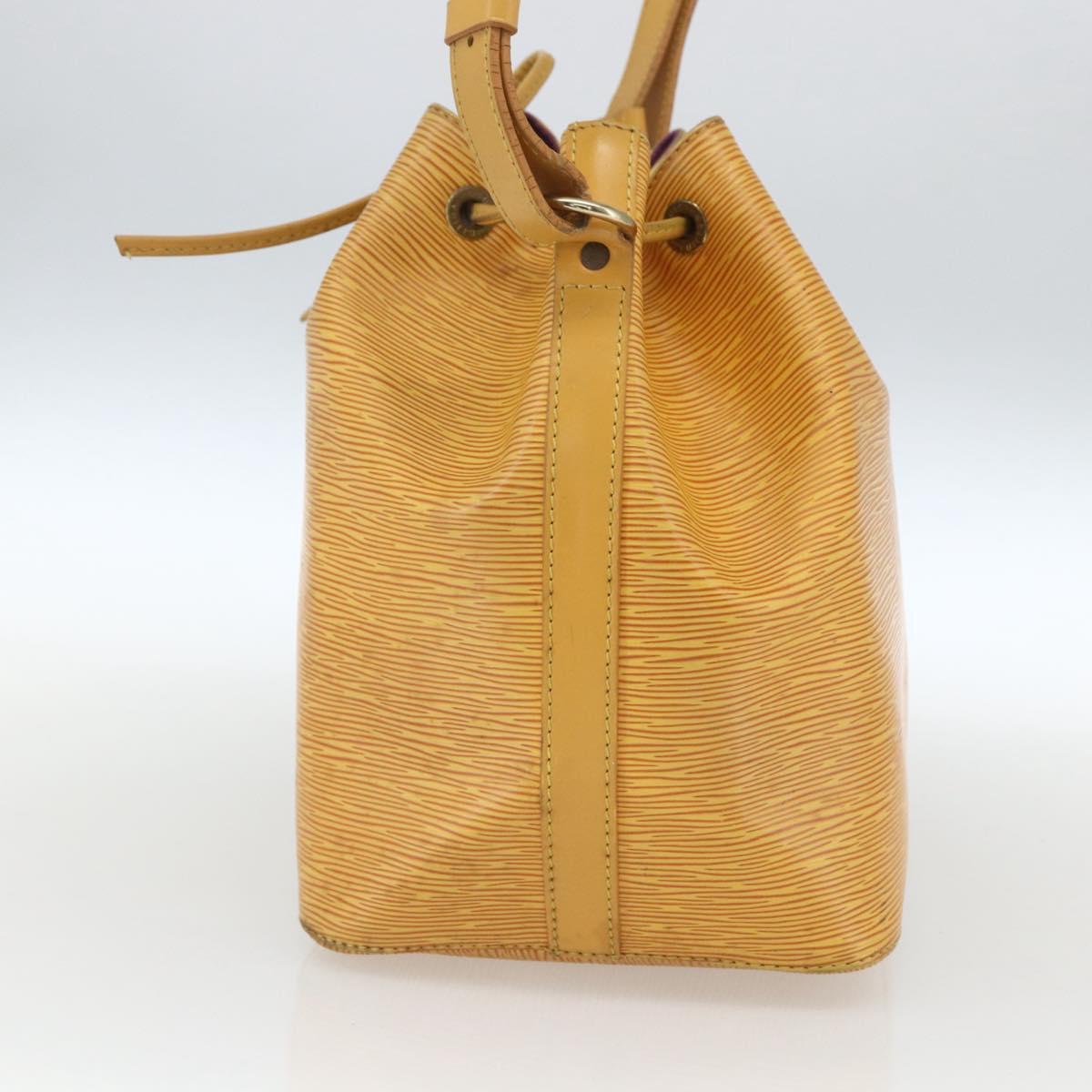 LOUIS VUITTON Epi Petit Noe Shoulder Bag Yellow M44109 LV Auth 162372